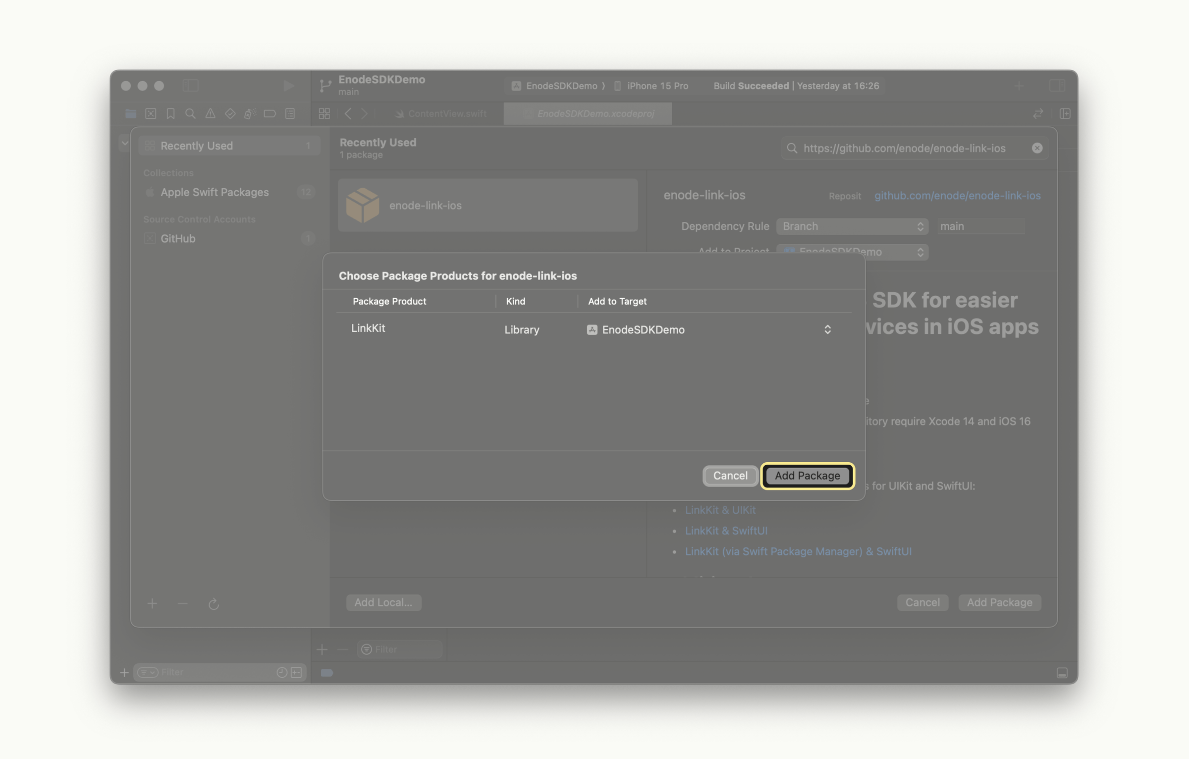 Confirming the action